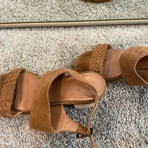 Nude suede heels. Size 7 1/2. Purchased from Nordstrom.